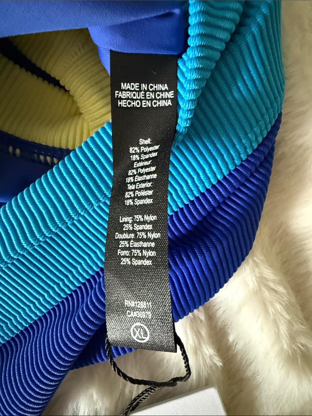 NWT Beach Riot Multicolor Ribbed Longline Sports Bra Size XL - Picture 5 of 5